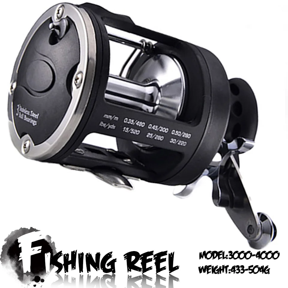 

Большая Тянущая троллинговая барабанная катушка, максимальное тяговое усилие 25 кг, передаточное соотношение 3,8: 1, катушки для забрасывания, высококачественное рыболовное снаряжение