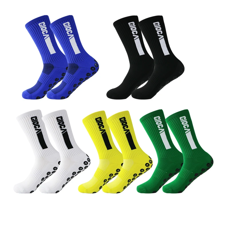 

New Outdoor Football Socks Anti Slip Soccer Sports Men Womens Sport Socks Square friction Film Thickened Towel Bottom