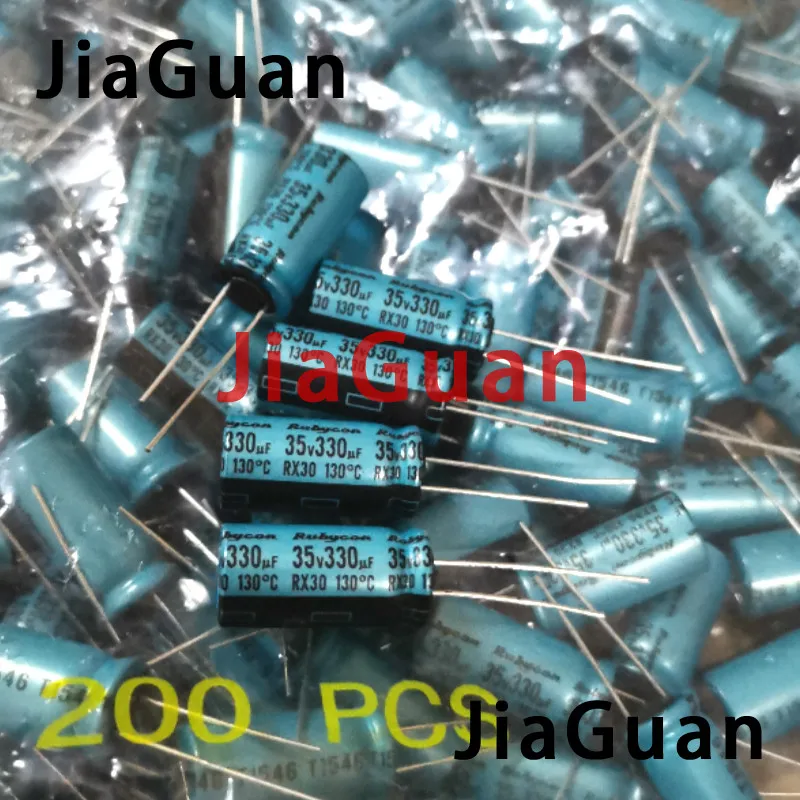 20 шт. новый Электролитический конденсатор RUBYCON RX30 35V330UF 10x20 мм rx30 330 мкФ/35V 130