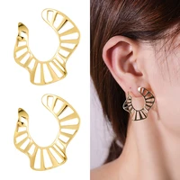 new 2022 circle geometric metal earrings classic vintage versatile hoops earrings jewelry accessories gifts for women