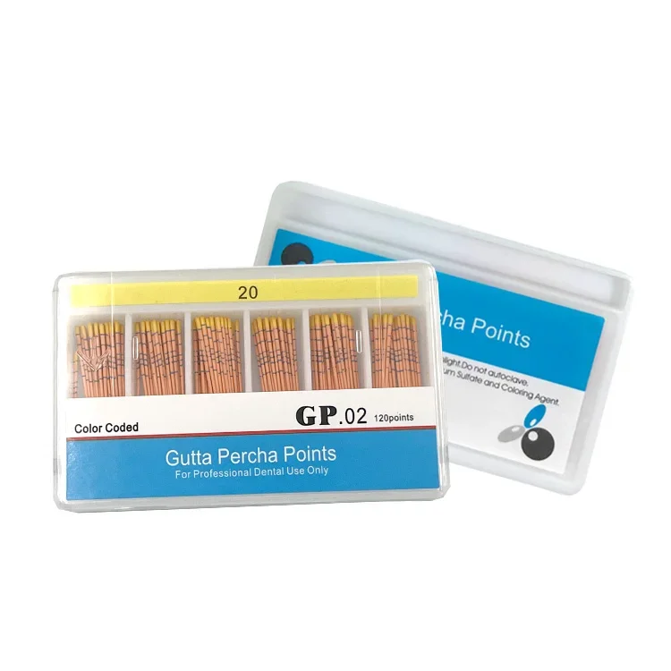 AG 1Box Dental Gutta Percha PointsTaper0.2/0.4/0.6 Размер 15/20/25/30/35/40 Стоматологические принадлежности