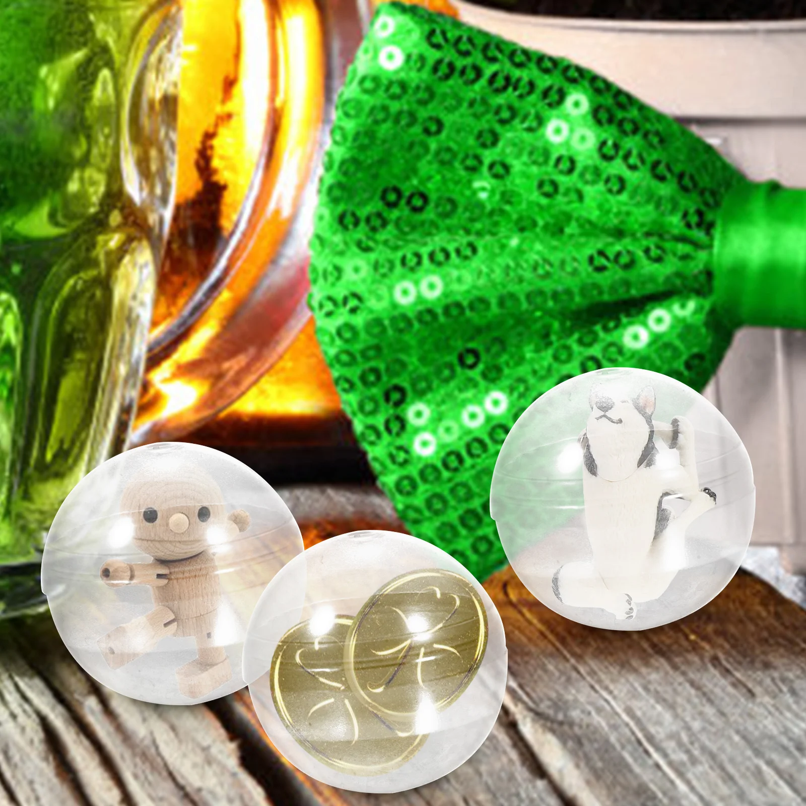 10 шт. заполняемые пасхальные яйца торговый автомат капсулы контейнеры для конфет