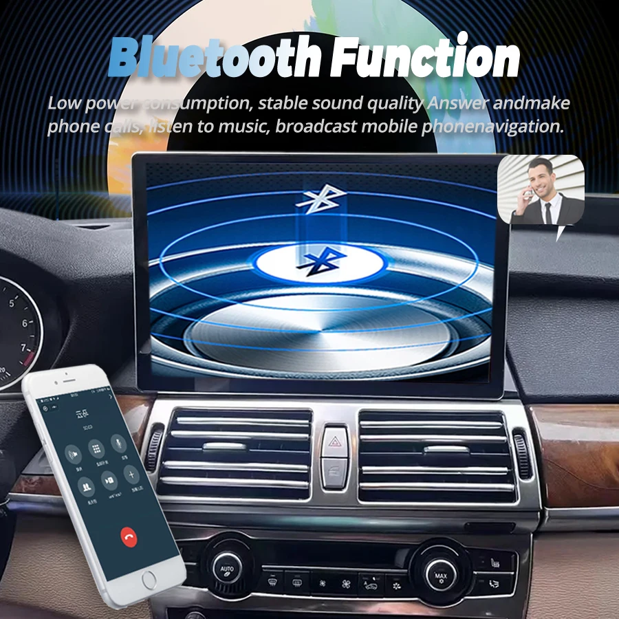 Автомобильный радиоприемник с сенсорным экраном 13 3 дюйма для BMW X5 E70 X6 E71 CCC CIC Android