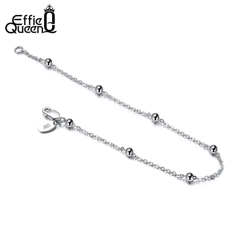 Женский браслет из серебра 925 пробы с бусинами 2 0 мм