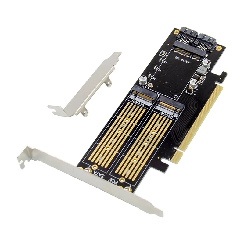 

Адаптер NGFF и MSATA SSD, M.2 NVME на PCIE/M.2 SATA SSD на SATA III/MSATA-SATA адаптер для 2280/2260