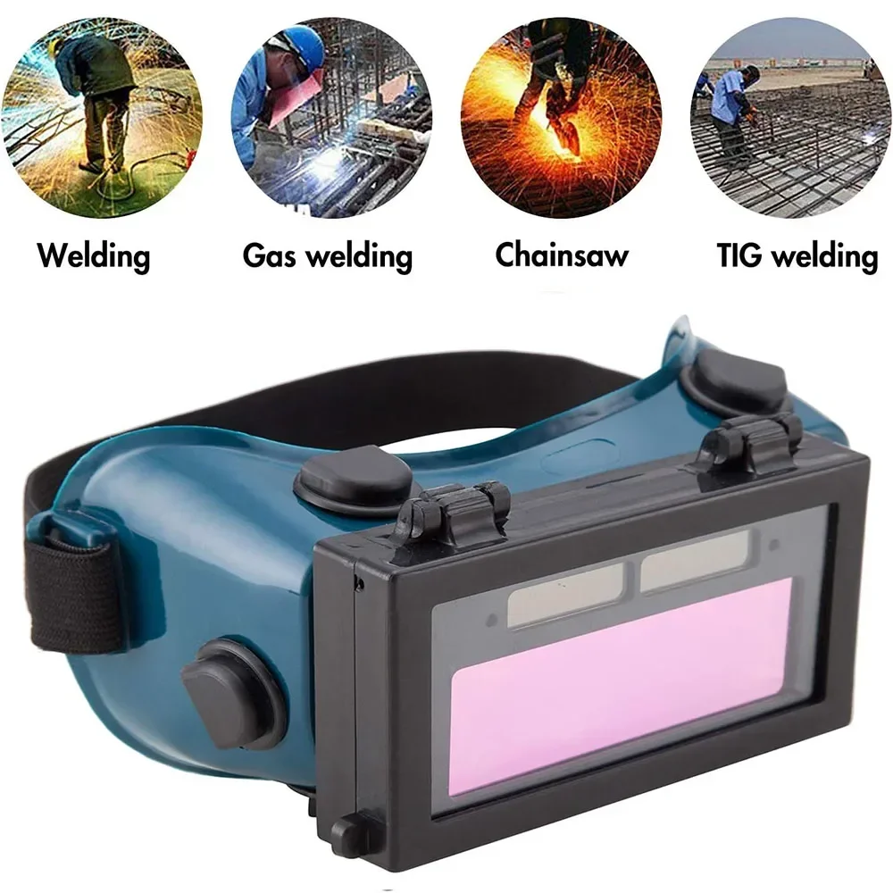 

Darkening Welding Glasses Energy Safety Accessory Eye Up Auto Solar Lens Flip Equipment Welding Goggles Anti-glare Protection
