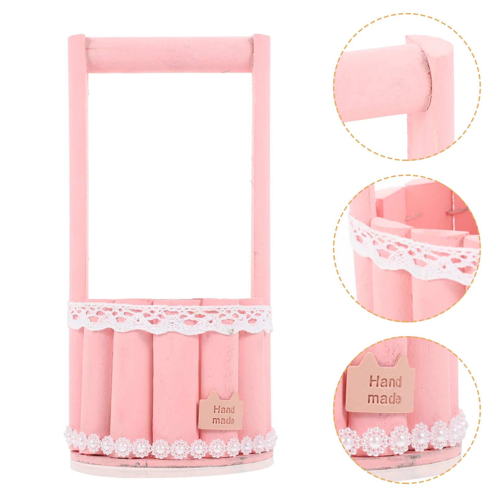 

Basket Flower Wicker Gift Bouquet Boxes Handle Wedding Storage Floral Rattan Arrangement Packaging Tote Carrier Willow Party