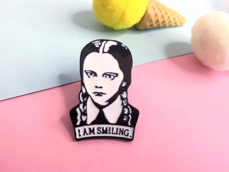 

Забавная эмалированная заколка I'm Smile, булавка на лацкан, ювелирное изделие, металлическая забавная Милая женская модная брошь для влюбленн...