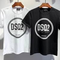 2022 classic dsquared2 letter print unisex couple t shirt fashion motorcycle short sleeve t shirt dt535