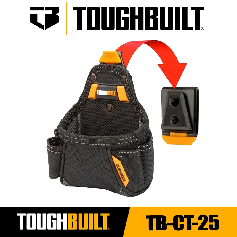 

TOUGHBUILT TB-CT-25 Универсальная сумка для рулетки Портативная сумка для хранения на поясе Сумка-органайзер для инструментов Toughbuilt Аксессуары для инструментов