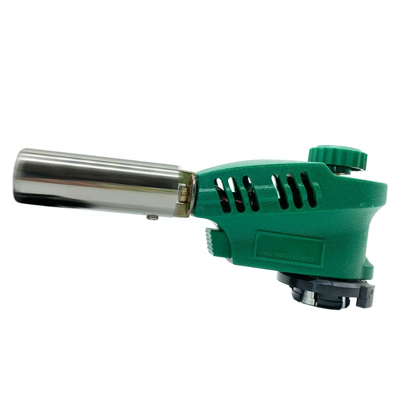 

Flame Gun Kitchen Cooking Torch Butane Gas Burner Lighter Ignition with Adjustable Flame, Ceramic Core for Camping BBQ Baking