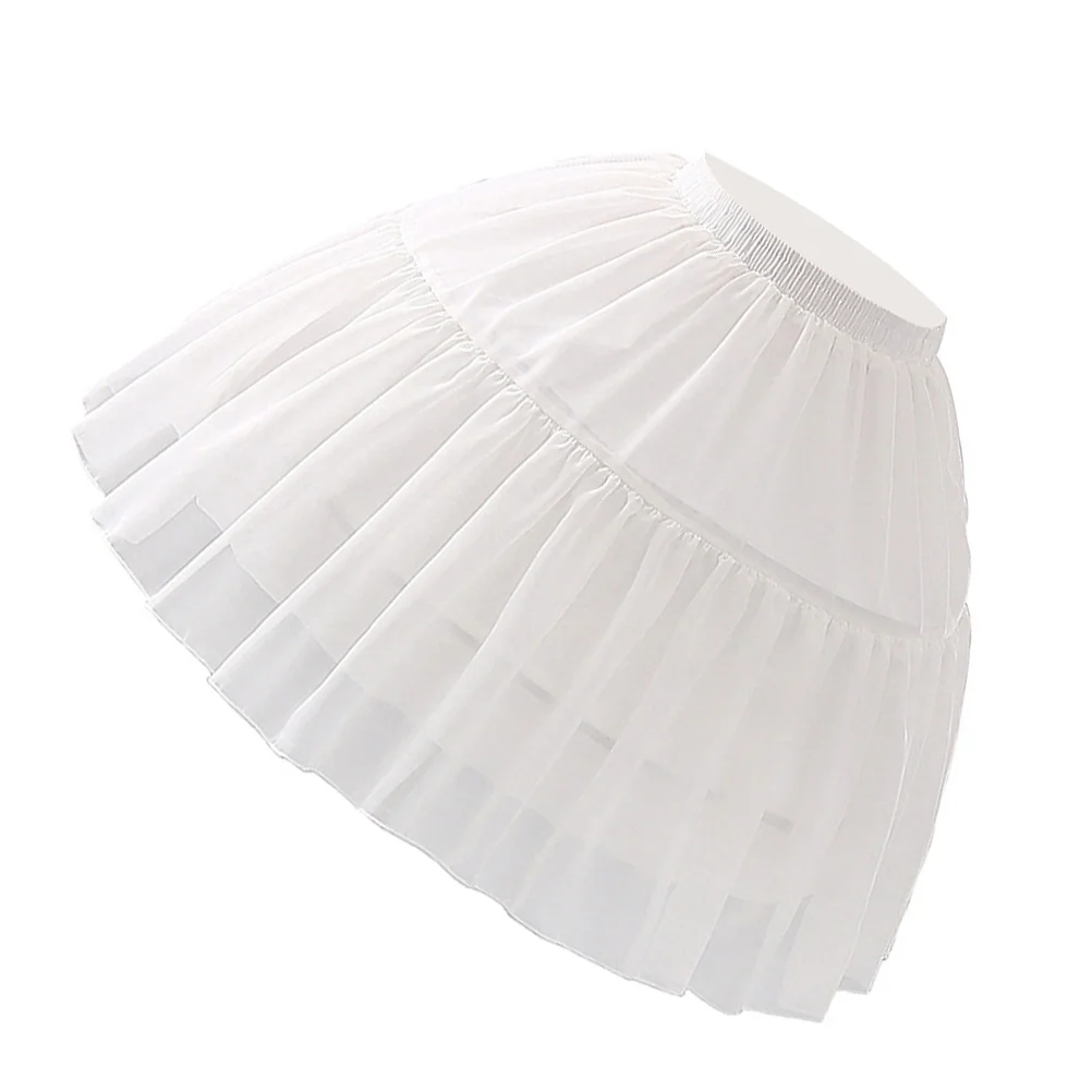 

Pannier Tutu Skirt Costume Underskirt Gauze White Dress Girls Cosplay Bubble Fabric Beautiful Women's