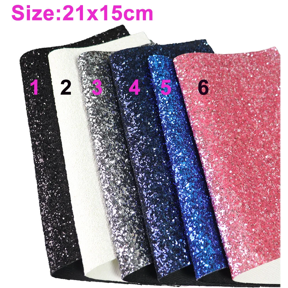 Лист A5 21x15 см однотонная массивная блестящая ткань из искусственной кожи для