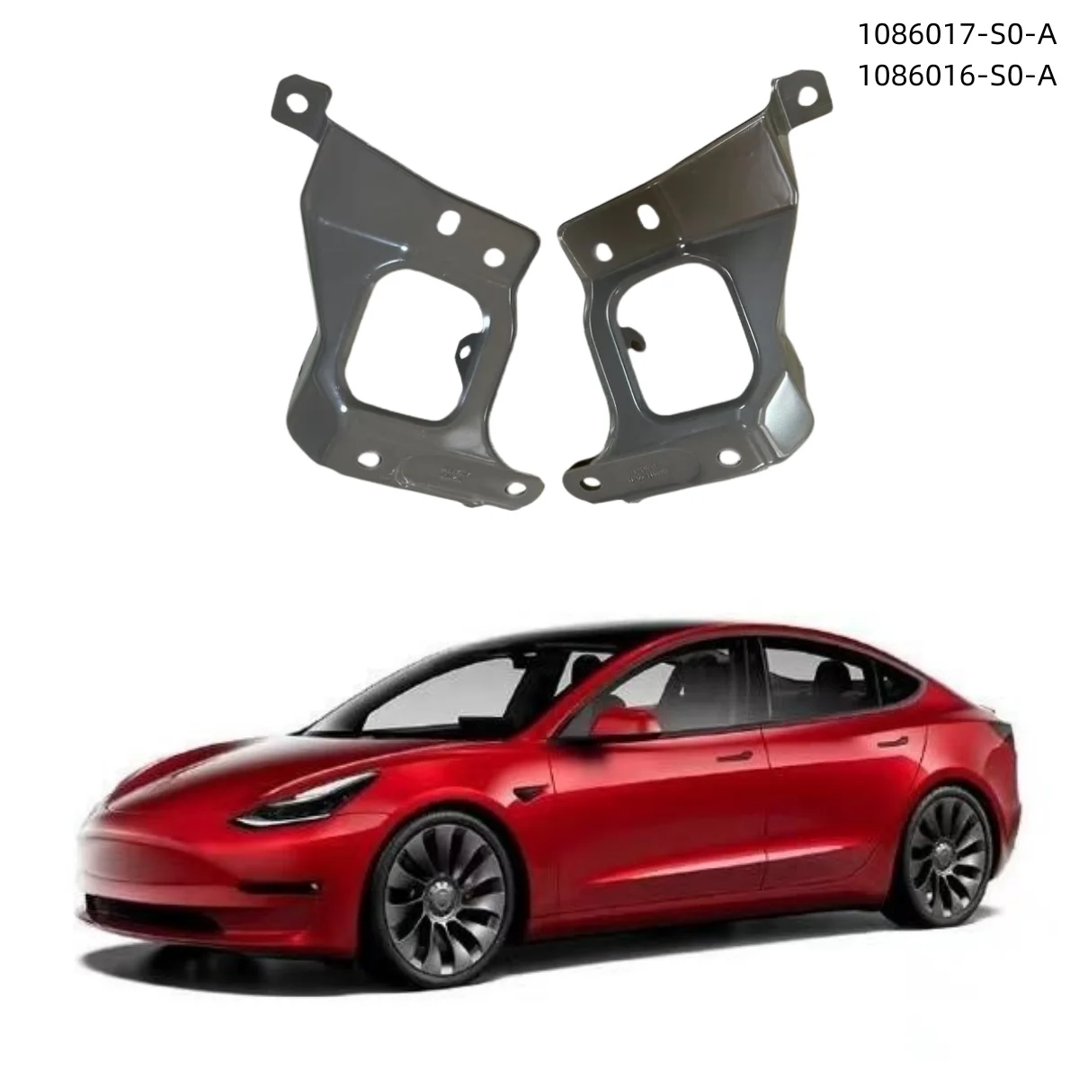 

Tesla Model 3 front fender left and right side fixing brackets 1086017-S0-A 1086016-S0-A