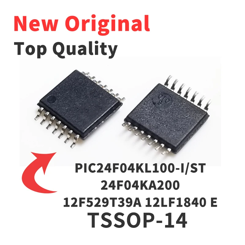 5PCS PIC24F04KL100-I/ST PIC 24F04KA200 12F529T39A 12LF1840 E TSSOP14 Chip IC Brand New Original