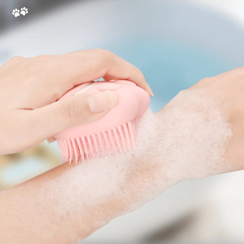 Новая щетка для купания собак 2022 года для собак и кошек, массаж, мягкая, безопасная, силиконовая, аксессуары для домашних животных в ванной комнате, инструменты для кошек.