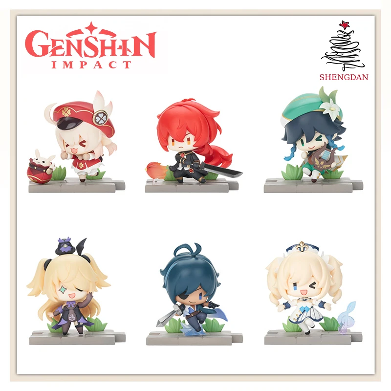 

Аниме фигурки героев боя Genshin Impact Liyue Zhongli Keqing Qiqi Chongyun Коллекционная модель кавайные куклы игрушки подарки для детей