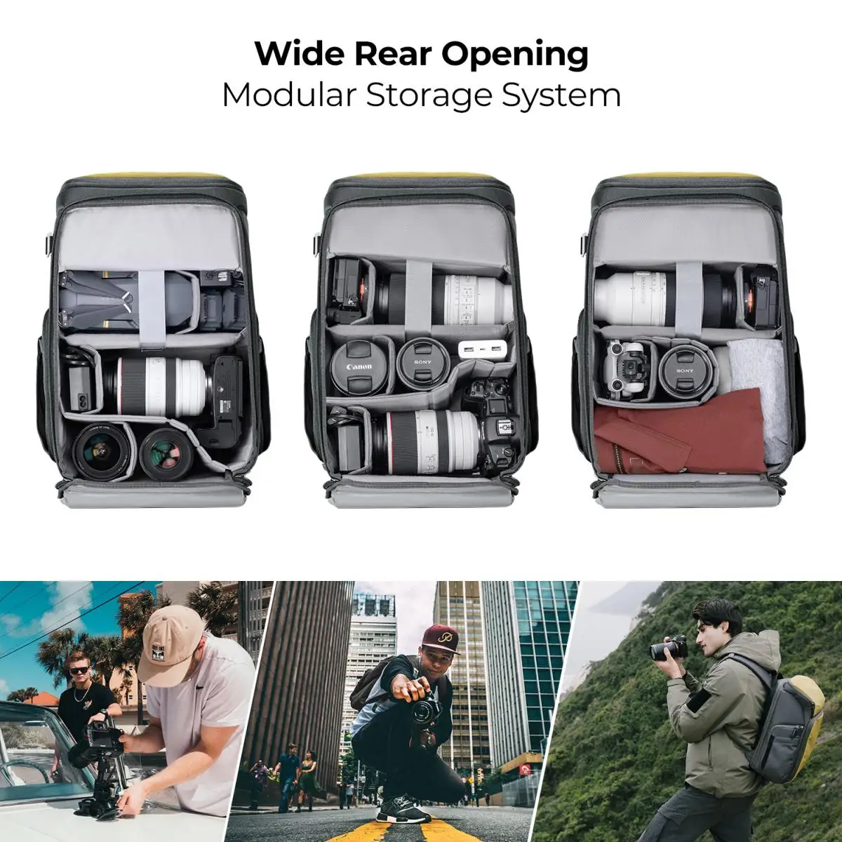 K &amp F Concept профессиональные сумки для фотокамер фотографов 25 л большая емкость