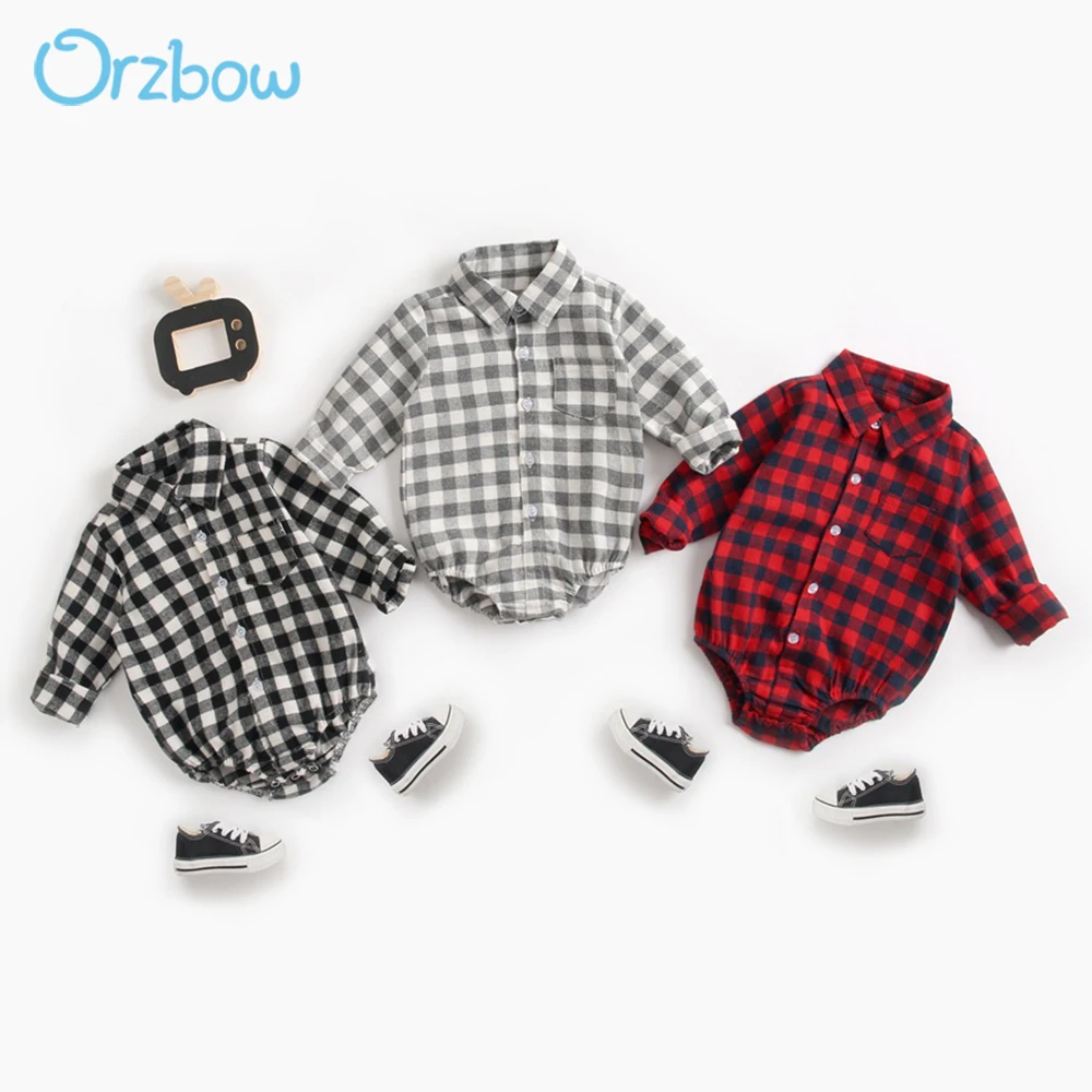 

Orzbow Baby Briefs Onesie Summer Comfortable Short Sleeve Bodysuit T-shirt Gentleman Newborn Romper Clothes Cotton Jumpsuit