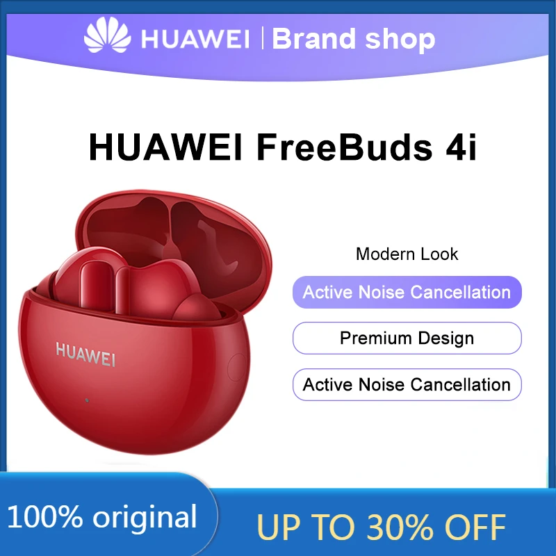 

Оригинальные Bluetooth-наушники HUAWEI FreeBuds 4i с активным шумоподавлением и двойным микрофоном, беспроводные Bluetooth 5,2 с сенсорным управлением и двой...