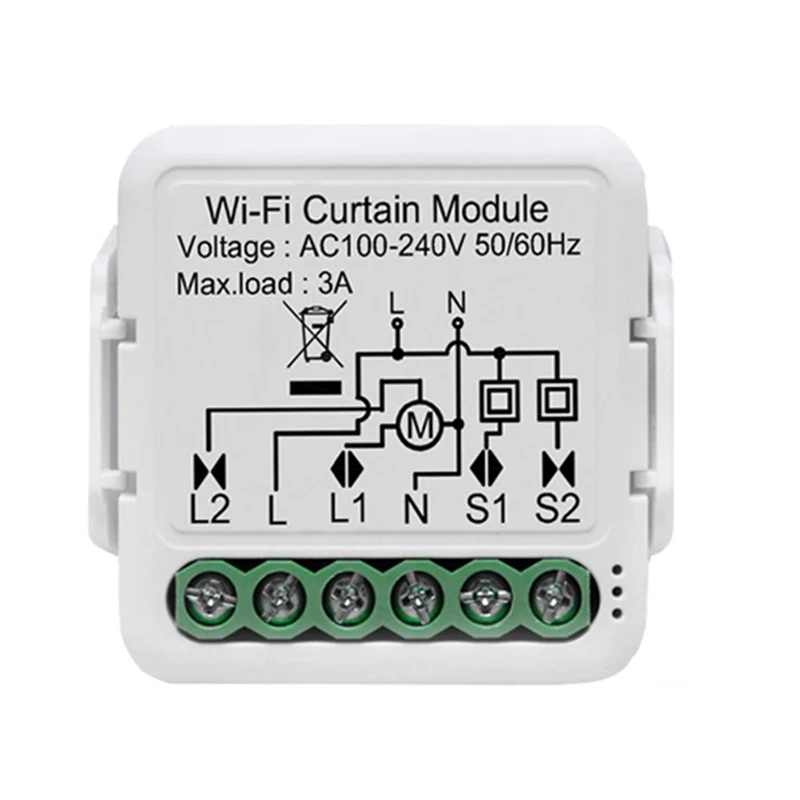 Умный модуль для штор Tuya Wi-Fi переключатель потайной шторы с роликовым затвором и