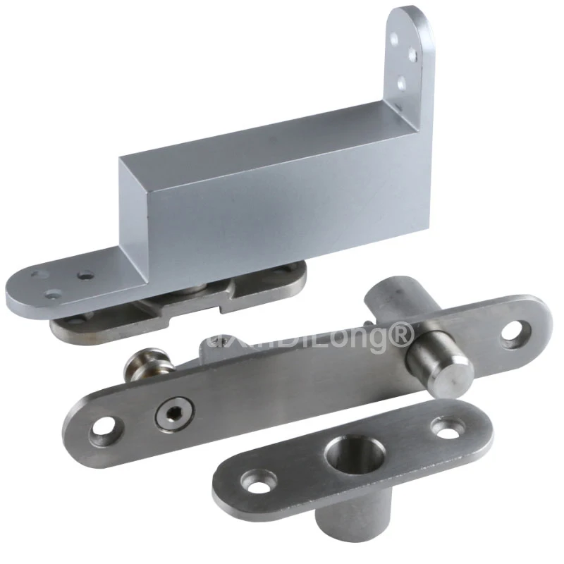 

Heavy Duty Door Pivot Hinges Auto Soft Close+Positioning Function Invisible Hidden Floor Spring Door Hinges Install Up and Down