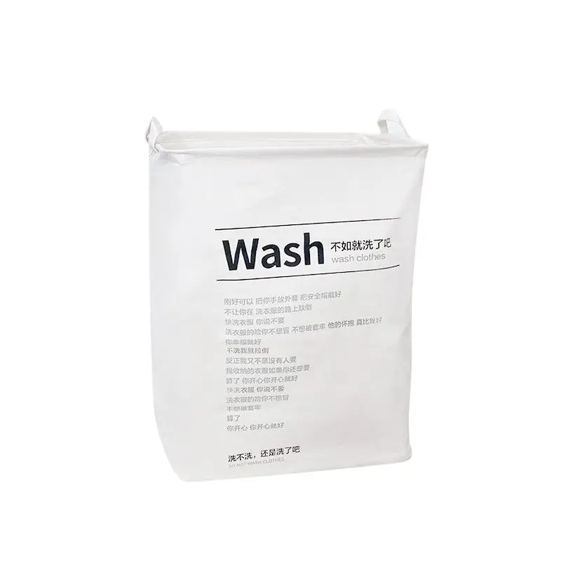 

Cotton Fiber Folding Laundry Dirty Clothes Dormitory Receive Storage Basket