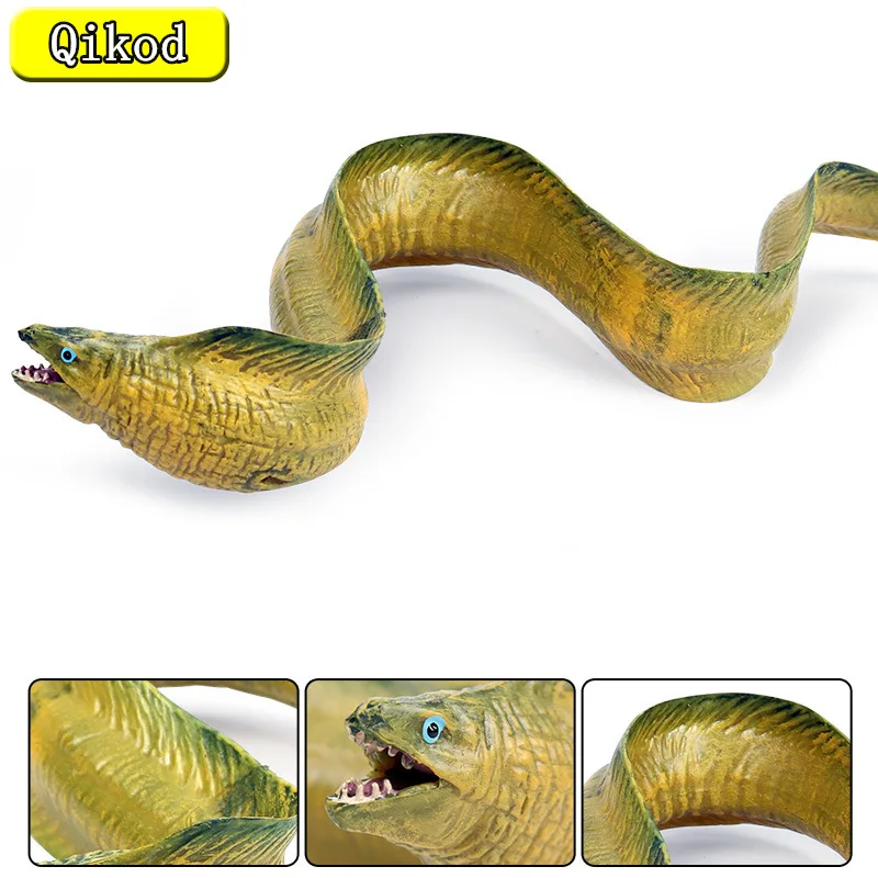 

Children's Marine Life Model Simulation Eel Electric Eel Moray Model Plastic Solid Ornaments Underwater Animal Decorative Toys