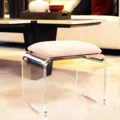 Прозрачный акриловый стул в скандинавском стиле Ins, прочный и прочный стул для гостиной, простая современная мебель в скандинавском стиле