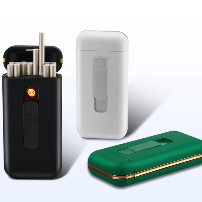 

Replaceable Tungsten Rechargeable Cigarette Case Lighter Waterproof and Moisture-proof Portable Men's and Women's Cigarette Case