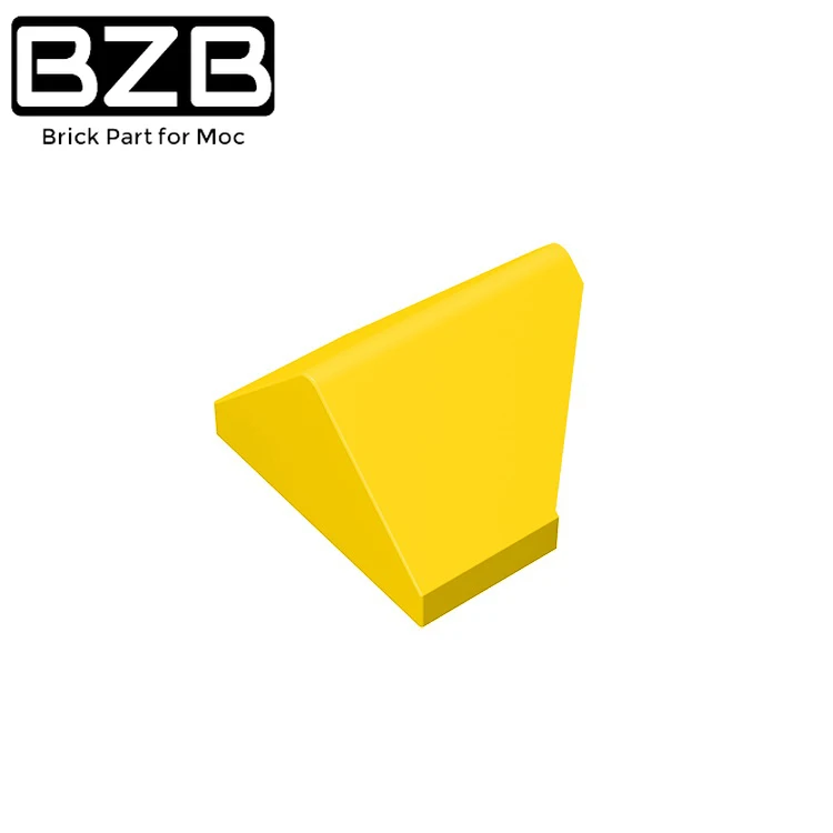 

BZB 10Pcs MOC Parts 3049 Slope 45° 2 x 1 Double Inverted Compatible Bricks DIY Assmble Building Blocks Particle Kids Puzzle Toy
