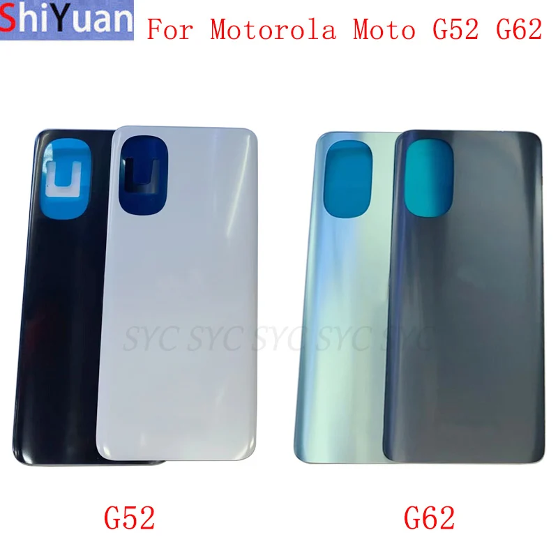 Крышка батарейного отсека задняя крышка для Motorola Moto G52 G62 с логотипом запасные