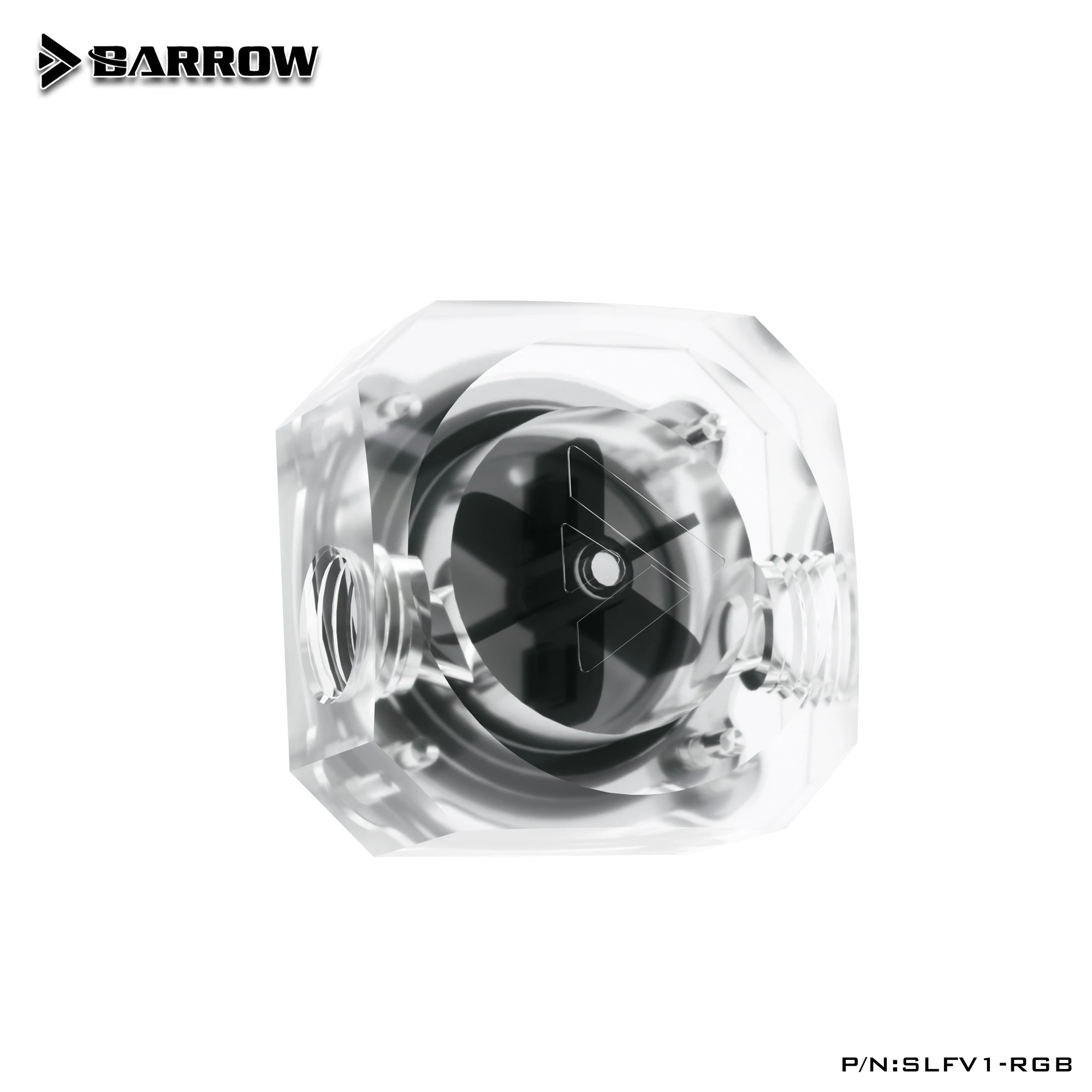 

BARROW Water Flow Velocity Meter / Water Cooler System Transparent 5V 3PIN / 12V 4PIN Header RGB connect to AURA SYNC
