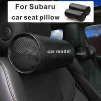 car seat headrest neck cushion carbon fiber cervical cushion pillow for subaru forester legacy impreza outback tribeca xv brz