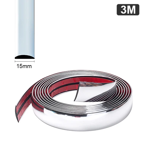 Глянцевая декоративная отделка автомобиля, автомобильная отделка для окон, фотоотделка 3 м, бампер, Противоударная бампер, 6/8/10/15/20/30 мм, автомобильные аксессуары