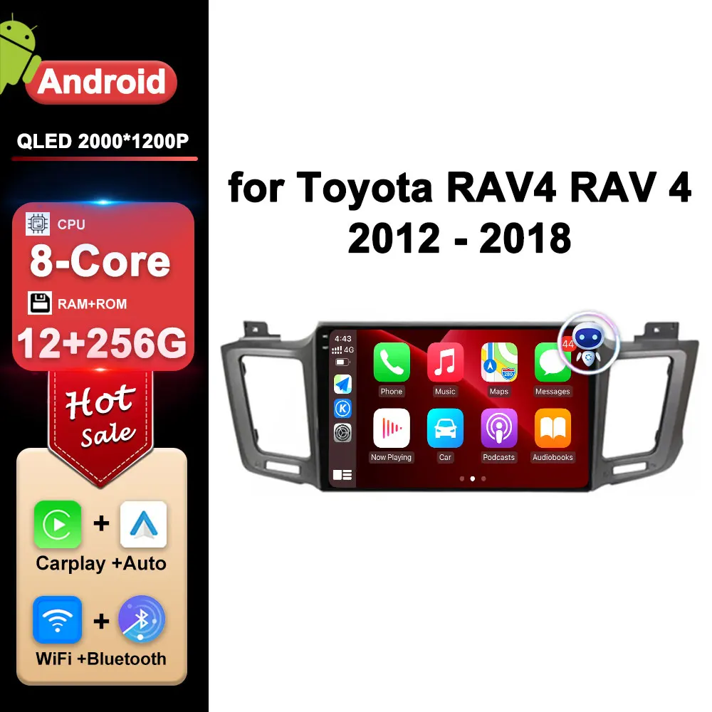 Автомагнитола 10 1 дюйма для Toyota RAV4 RAV 4 2012 - 2018 DSP стереомагнитола мультимедийный