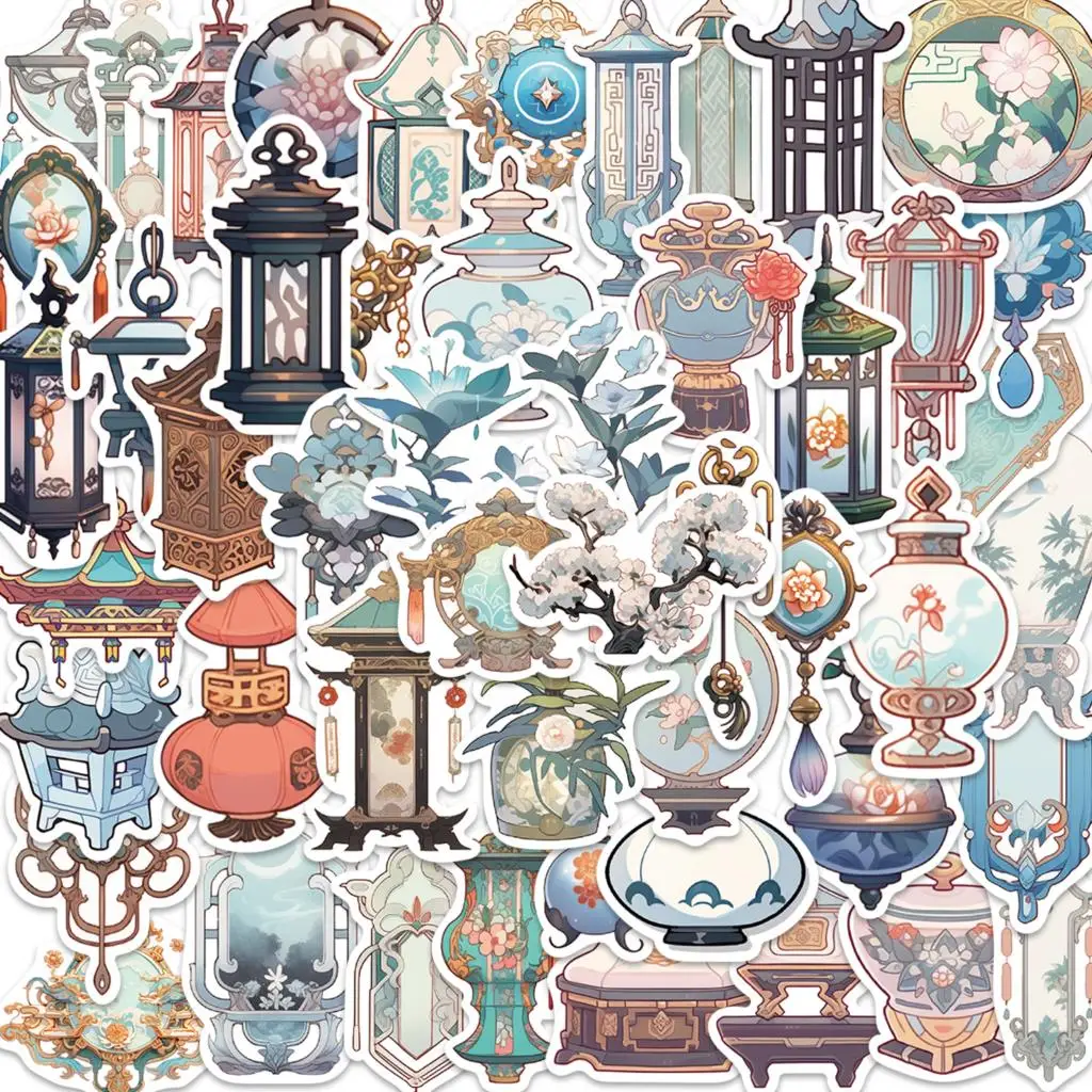 

Наклейки в японском стиле для багажа, 10/50 шт.