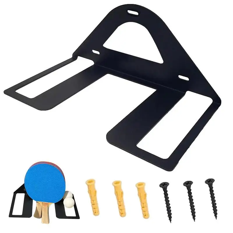 

Pings Pongs Paddle Holder Wall Mounted Pings Pongs Ball Holder Gym Storage Rack Heavy-Duty Wall Mounted Paddle Rackets
