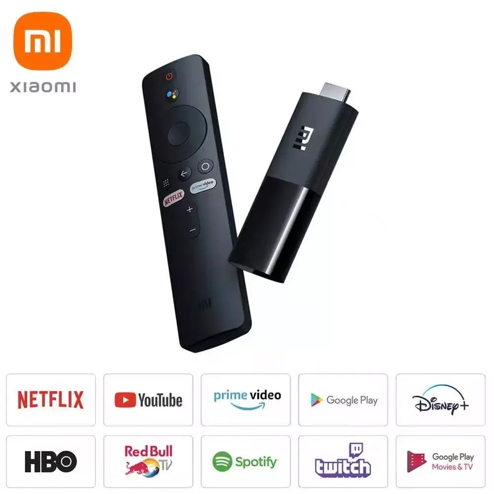 

NEW2023 Global Version Xiaomi Mi TV Stick Android TV 9.0 Quad-core 1080P Dolby DTS HD Decoding 1GB RAM 8GB ROM Google Assistant