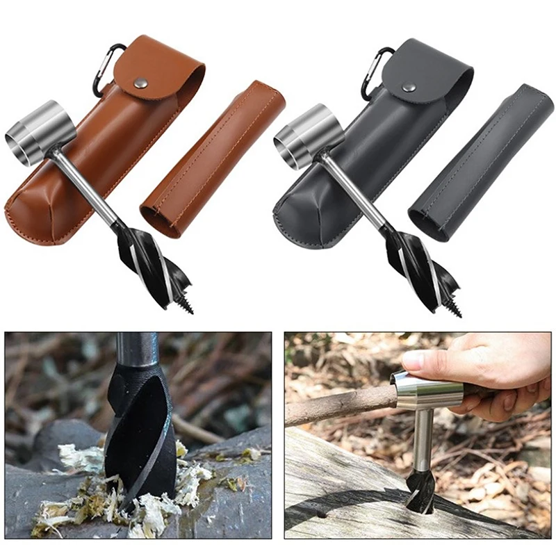 

Multifunctional Survival Settlers Tool Bushcraft Hand Auger Wrench Wood Drill