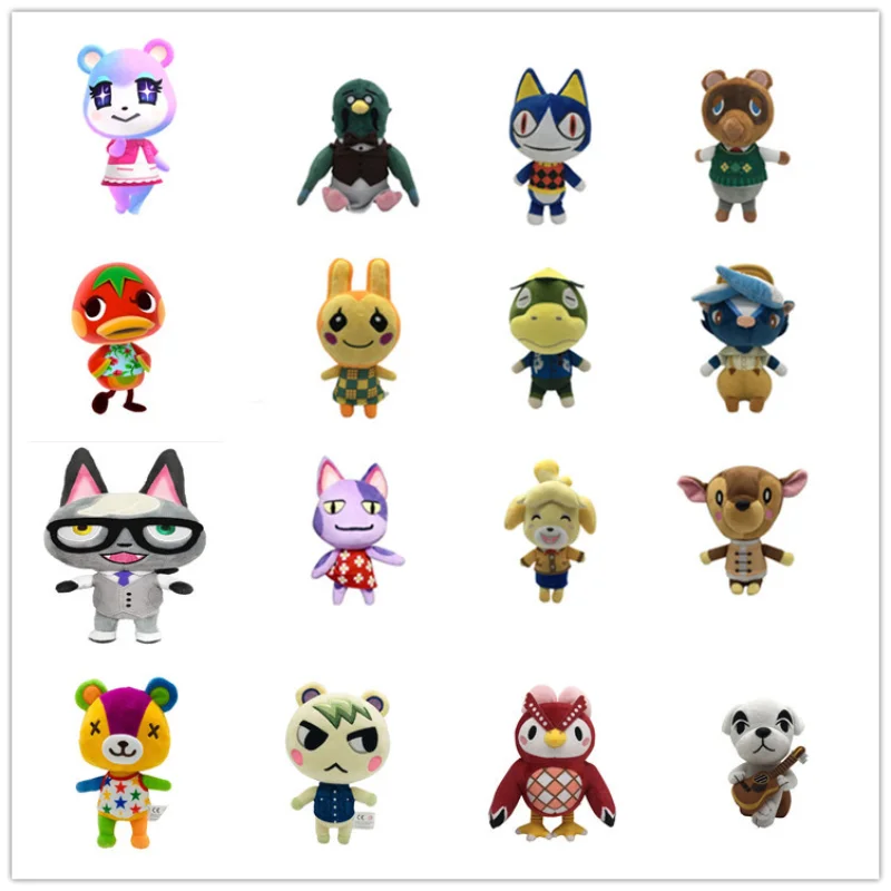 

20cm Animal Crossing Plush Toy Game Stuffed Animal Figures KK Tom Judy Isabelle Plush Cute Wolf Anime Plushs Kids Birthday Gift