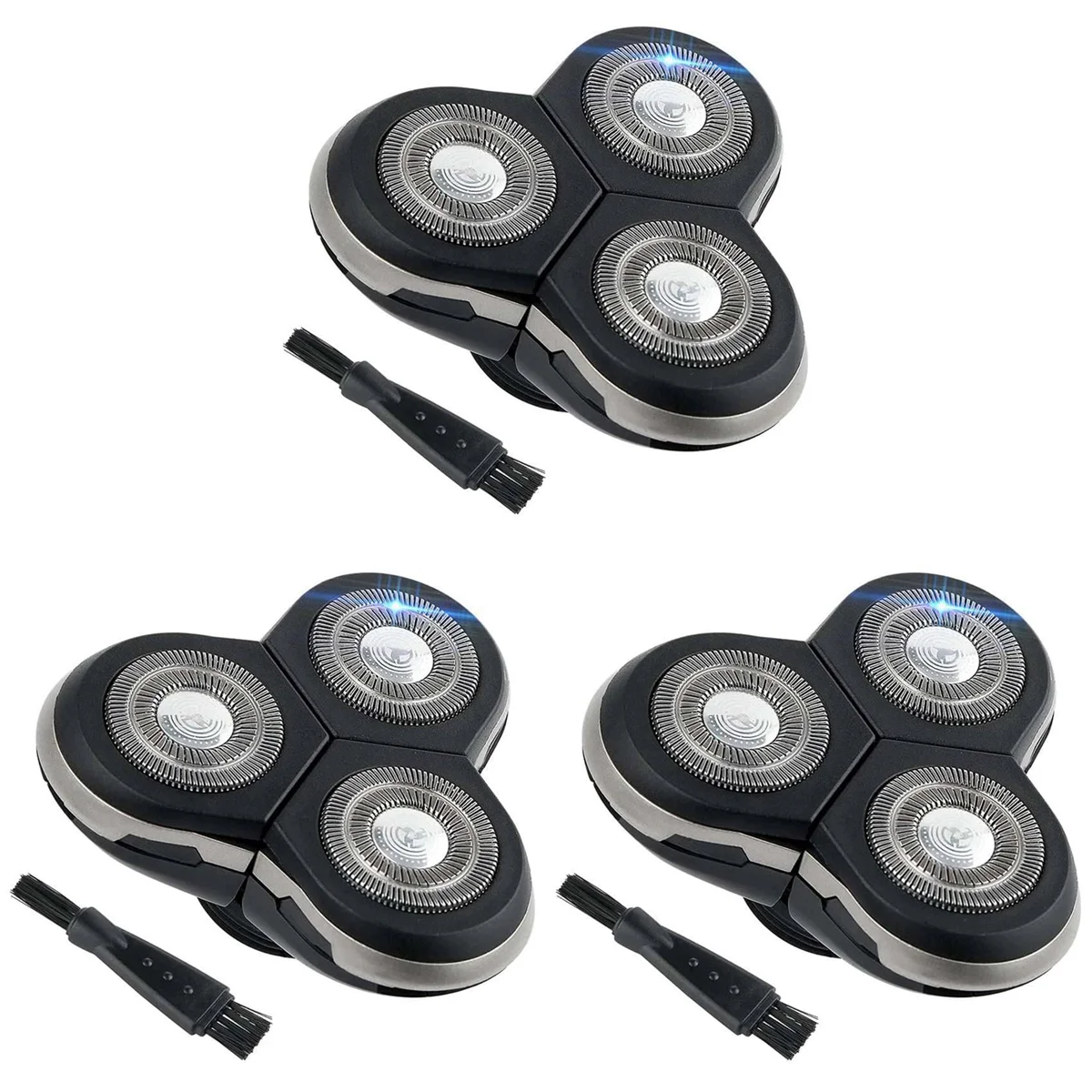 3X RQ12 Head Replacement for Philips Norelco RQ11 RQ10 Sensotouch 3D 1260X 1280X 1290X RQ1180 Arcitec Shaving Heads