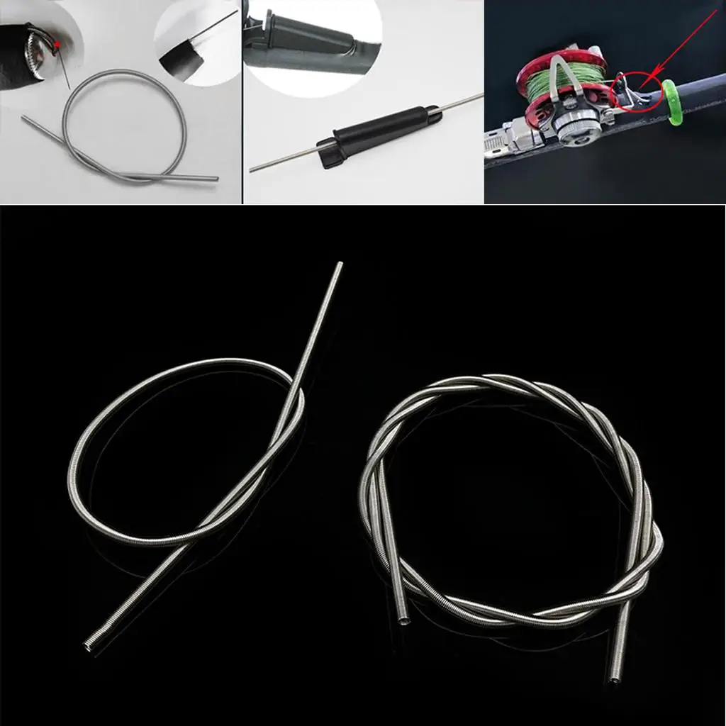 

10Pcs Stainless Steel Tension Springs for Fishing Rods Refit & Nymph Body Weight Thread Fly Tying Material, 34cm/69cm