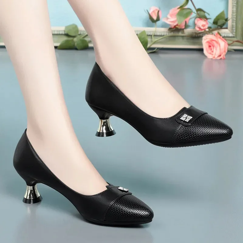 

Cresfimix/женская элегантная обувь в европейском стиле; Высокое качество; Черные лакированные туфли на высоком каблуке; Пикантные туфли-лодочки для вечерние и офиса; A96b