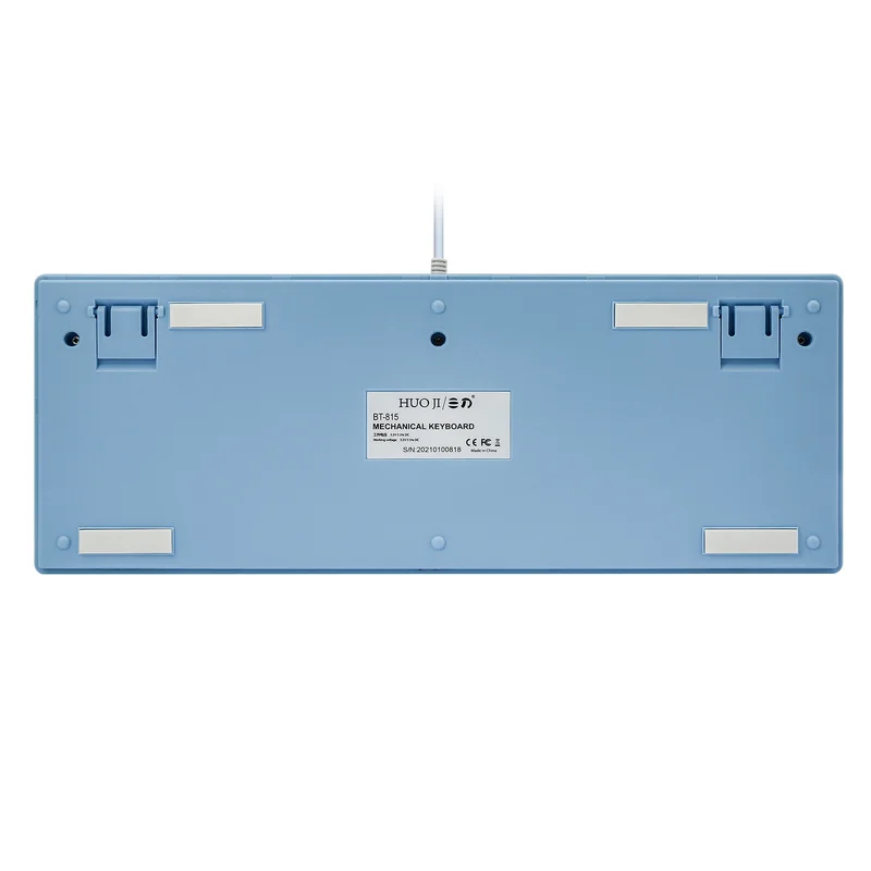 Механическая игровая клавиатура TKL компактный дизайн радужная светодиодная