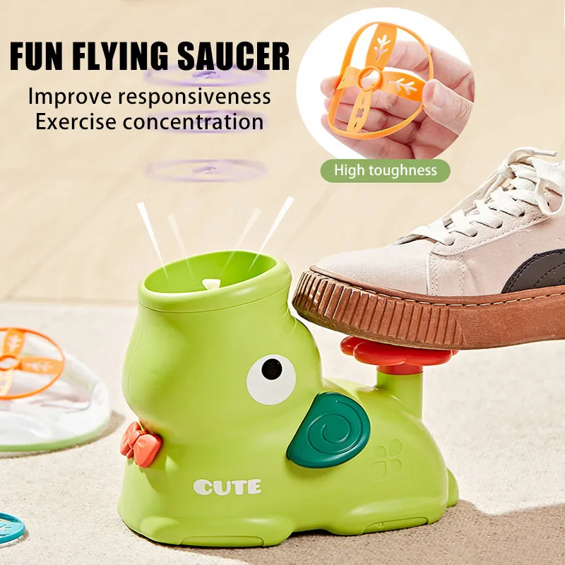 

Летающая тарелка, пусковая установка, Воздушная игрушка для выращивания ракет, детский спортивный комплект для прыжков, летнее уличное рел...