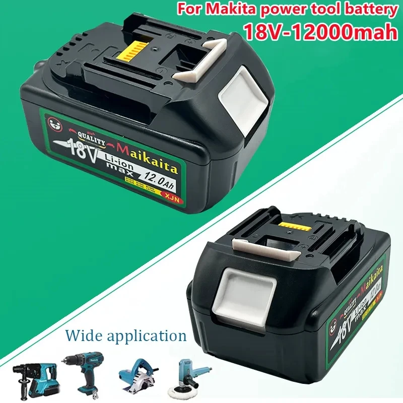 

Free Shipping Rechargeable Power Tool Battery 18V 12.0Ah Mutian with LED Lithium Ion Replacement LXT400 BL1860B BL1860 BL1850