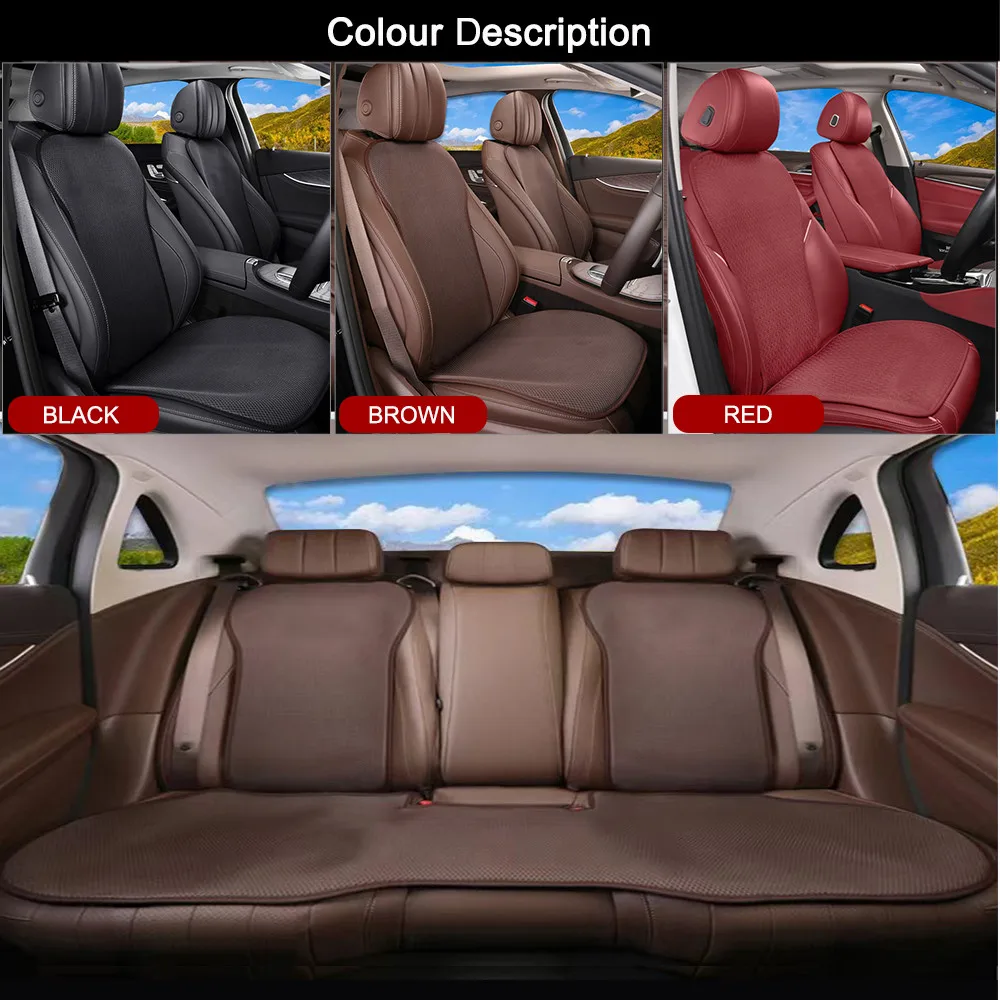 

For Honda Ridgeline insight Fit/GK5/Jazz XR-V Car Seat Cover Set Universal Breathable Protector Mat Pad Auto Seat Cushion