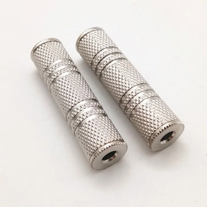 

2pcs Stereo Audio Adapter Connector 3.5mm Female To Female Coupler F/F Extension For Dual Channel Stereo Headphone Jack Cables