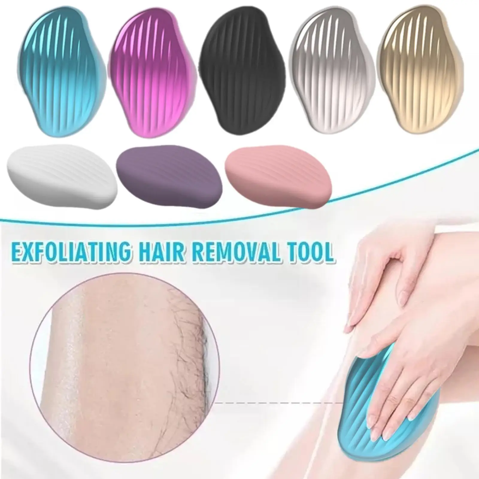 

2022 New Painless Physical Hair Removal Epilators Hair Too Depilation Easy Remover Reusable Care Body Cleaning Painless Epi W6Y9